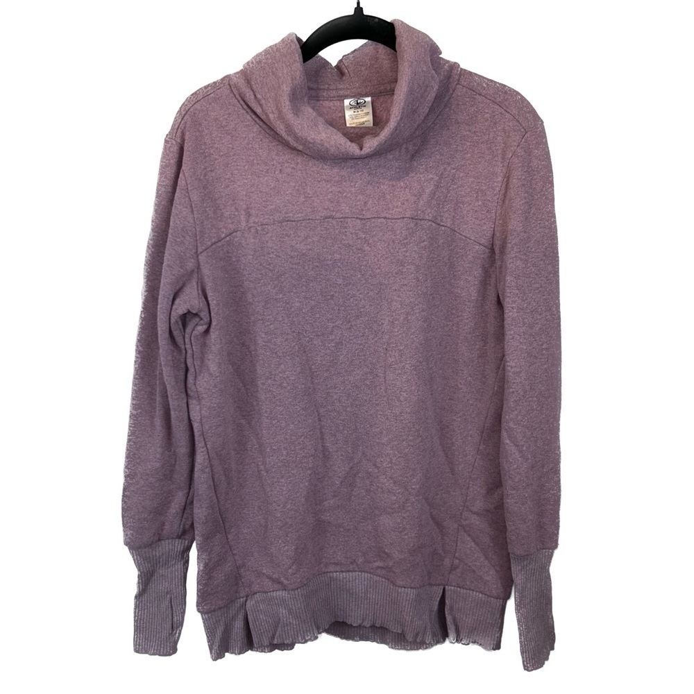 Athletic Works Sweater Funnel Mock neck Fleece Pullover Long Sleeve Athletic Top